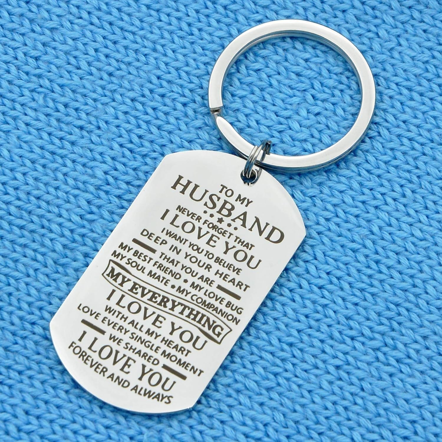 Love Keychain for Couples Birthday Gift for Husband Boyfriend Valentines Day Gift for Girlfriend