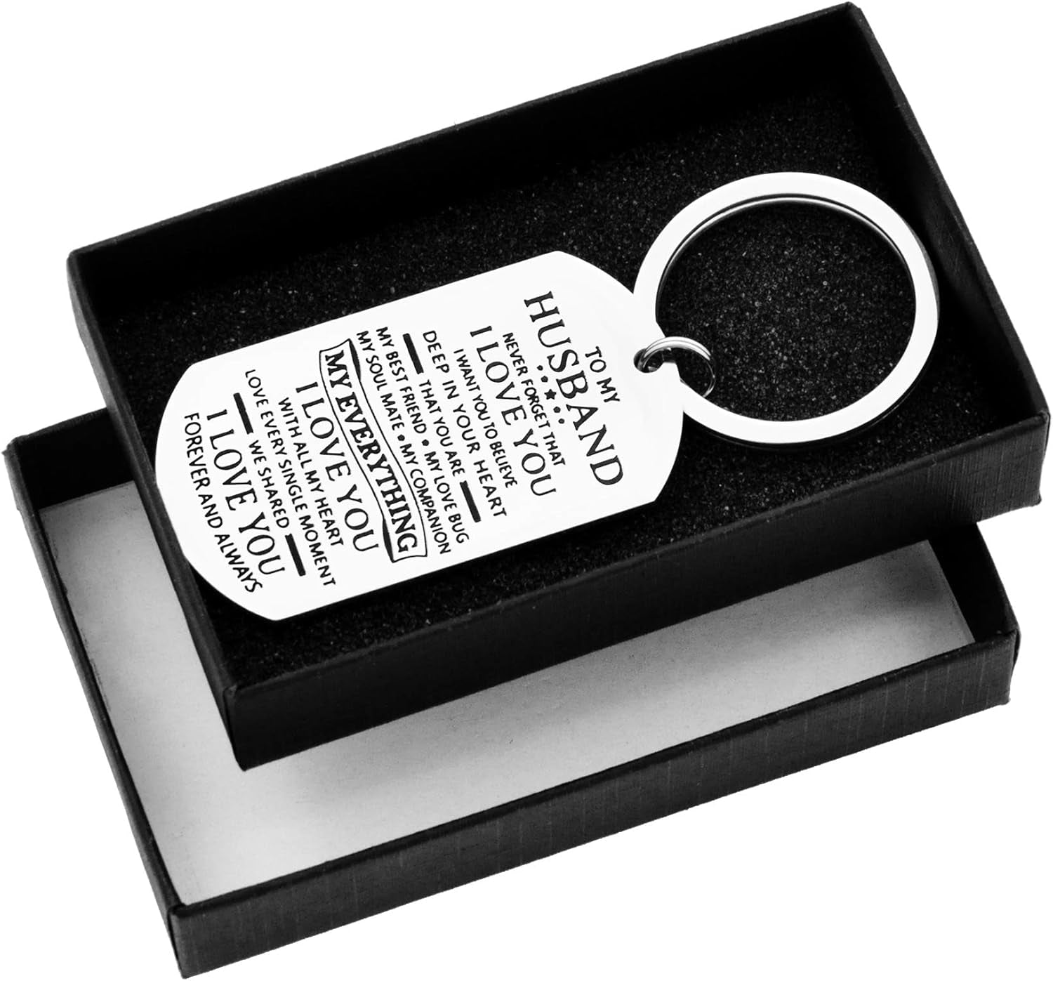 Love Keychain for Couples Birthday Gift for Husband Boyfriend Valentines Day Gift for Girlfriend