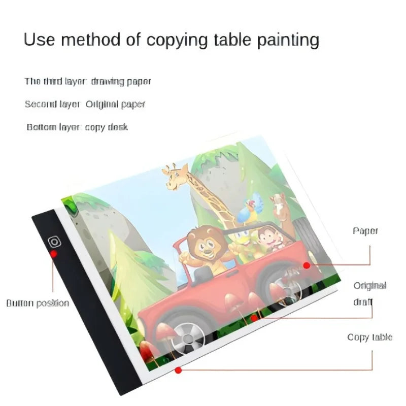 A3/A4/A5 3-Level Dimming Led Drawing Copy Pad Board Children'S Toy Painting Educational Kids Grow Creative Gifts for Children